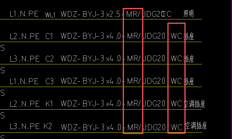 答疑：插座线从桥架出线后，走顶还是走底，敷设方式是MR、WC