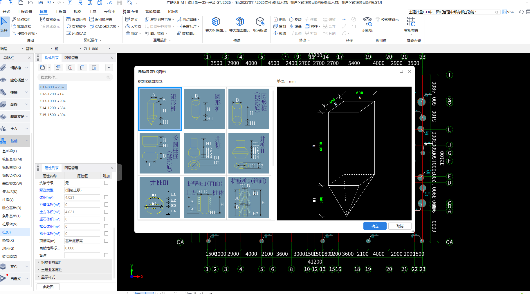 答疑：各位老师，建模桩基怎么输入钢筋呢