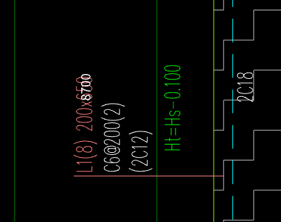 答疑：想问一下这个是指梁的标高减0.1吗