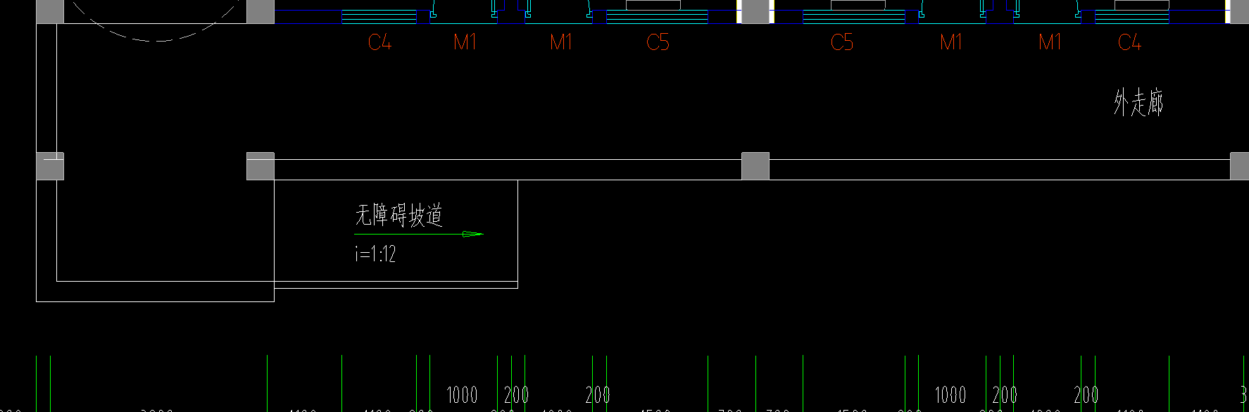 答疑：请问根据图纸，我的走廊画的对吗