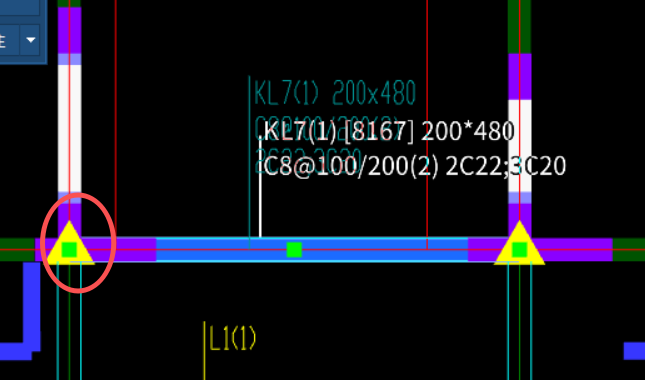 答疑：下图梁这种情况，一般会在柱上搭多少，有规定吗？