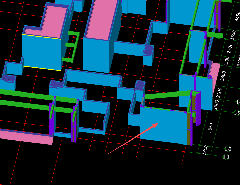 答疑：屋面箭头的地方综合脚手架是算到墙顶高度吗还是只能算到女儿墙的高度