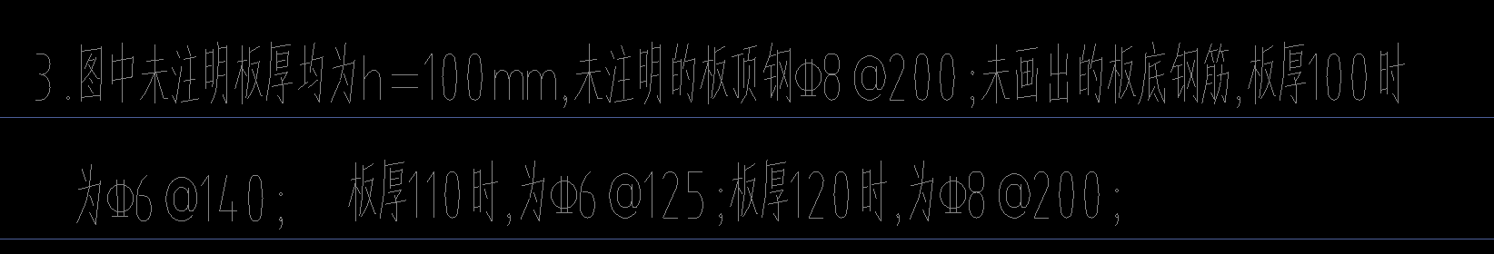 答疑：未注明板钢筋问题