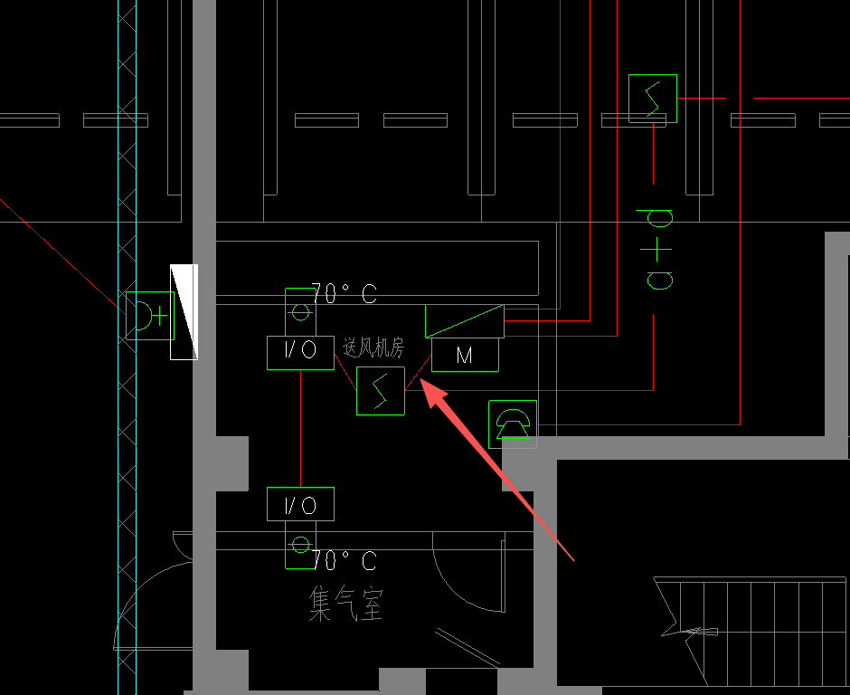 答疑：为什么这个感烟探测器有一根信号线进了 消防风机房的控制柜..是某种联动吗