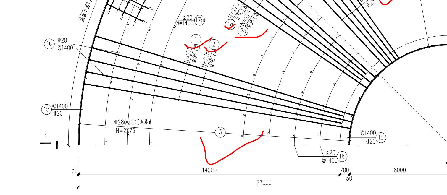 答疑：如图中的1号钢筋 在广联达中建模完成后可以手动编辑计算式成净长-保护层吗