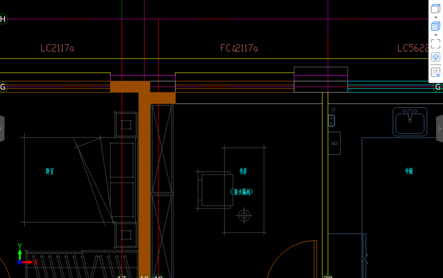 答疑：请问这个建筑外侧两层白色线框分别代表什么，两层墙吗