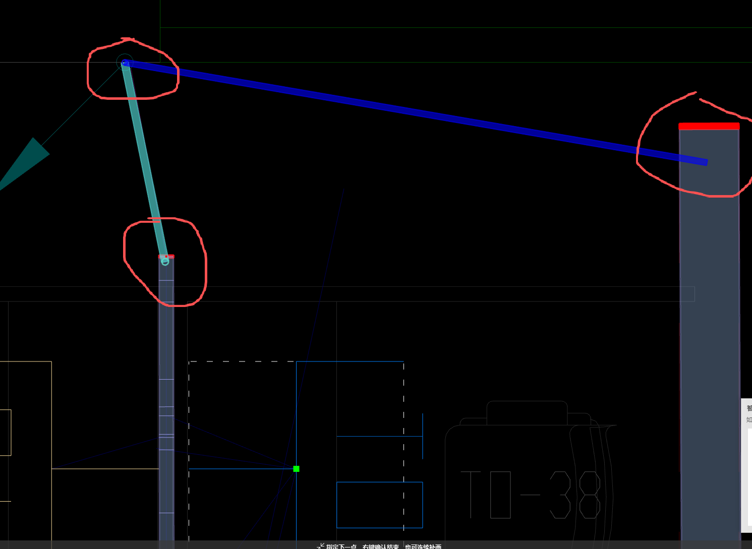 答疑：综合配线 信息点补画到小线槽一直不成功，请问是管路不通的原因吗？