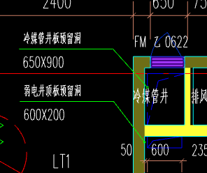 答疑：这是二层平面图 想问一下这个预留孔洞要画在二层顶板吗
