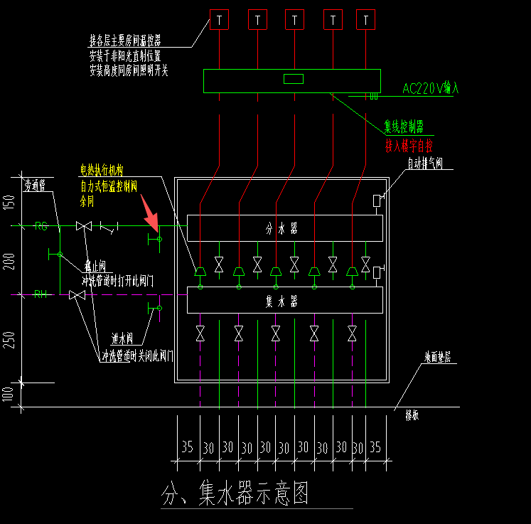 答疑：请明确图中箭头处阀门为截止阀还是泄水阀？