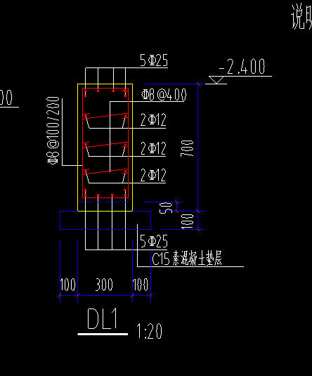 答疑：该地梁中钢筋分布分别是哪些部位的钢筋，感谢