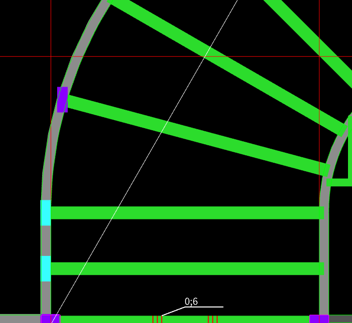 答疑：这种剪力墙的暗柱怎么能平齐弧形墙