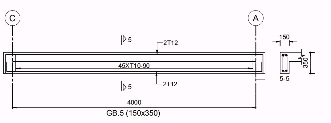 答疑：请问这一跨梁的箍筋是C10@90吗？，那前面的45是什么意思？