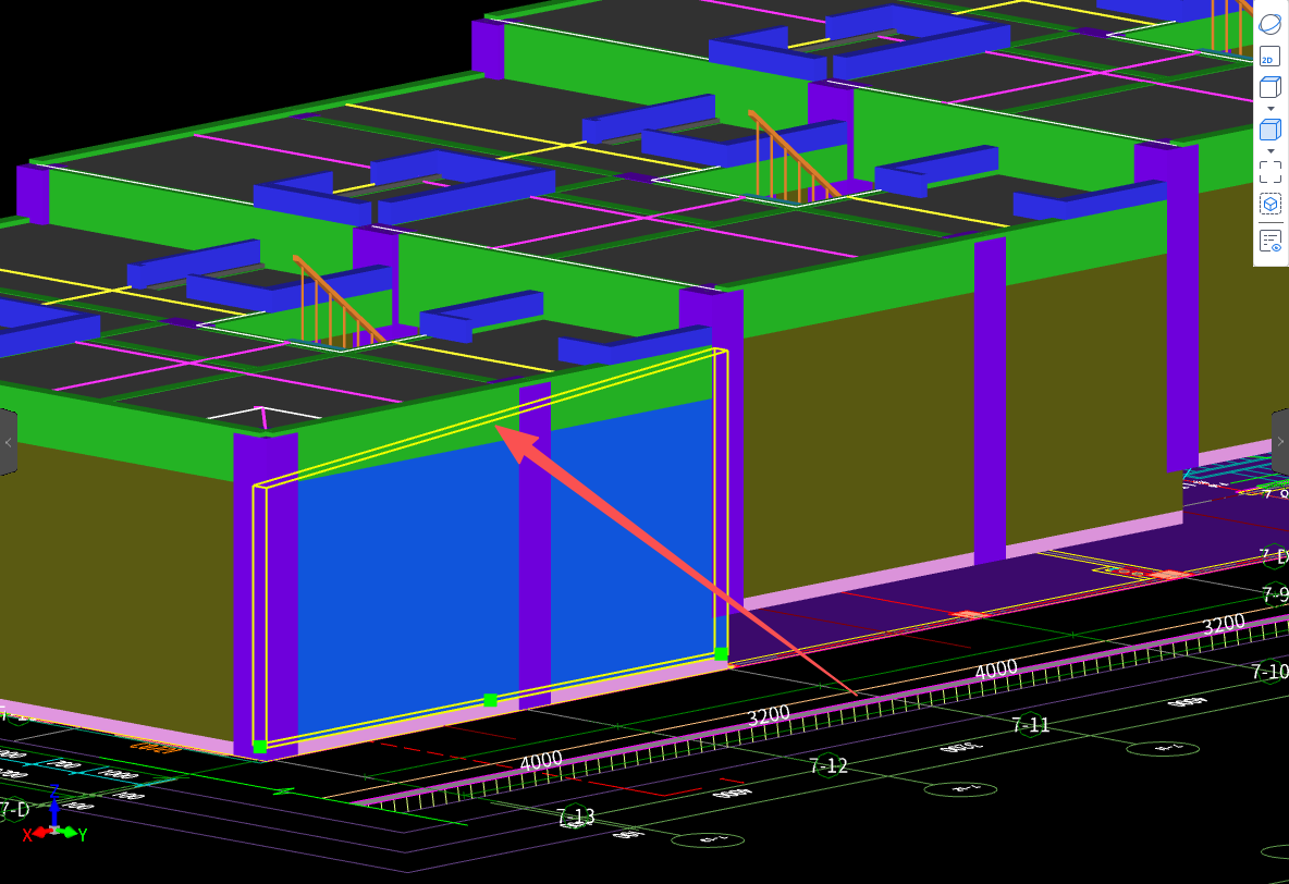 答疑：砌体墙这样画（没画满，斜的），可以吗？反正会被梁扣减