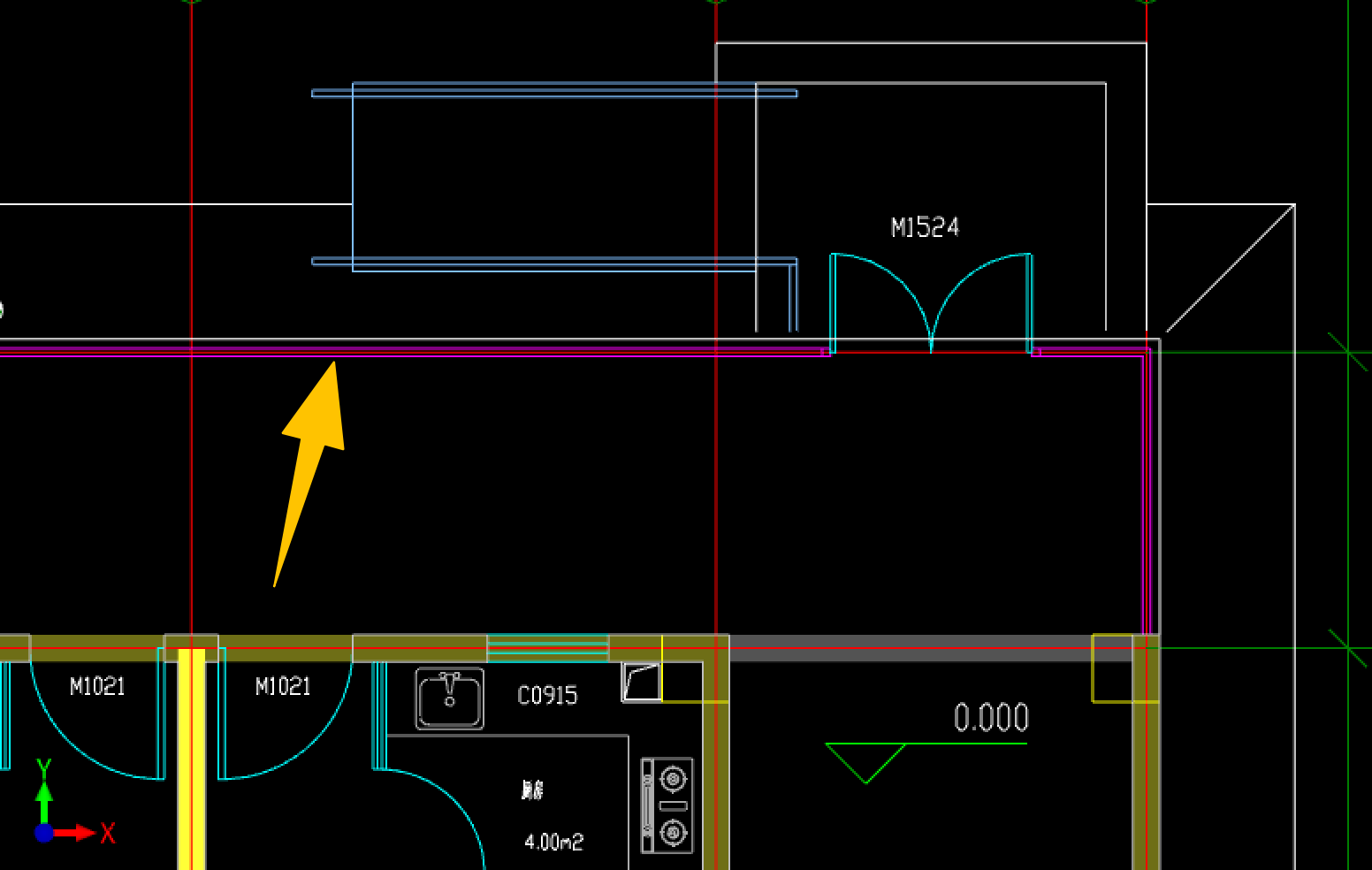 答疑：请问箭头指的粉红色线和白色线是指的什么