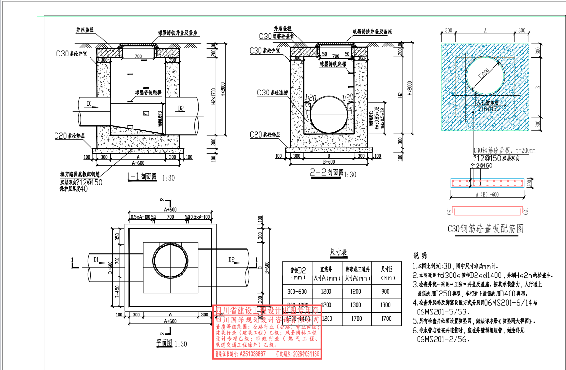 答疑：老师们这个A和B对应的是多长啊，有点没看懂，从图也看不出D2的管径