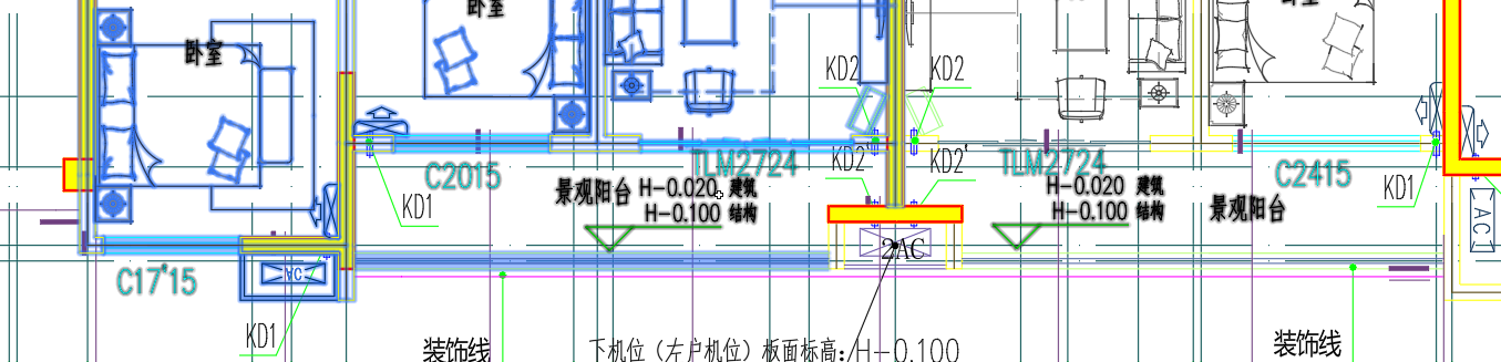 答疑：老师们怎么判断这个阳台是属于主题结构内还是外，这个三侧都有墙应该属于主体结构内吧