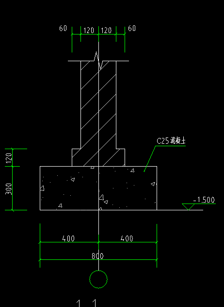 答疑：这个条基下半部分是什么，怎么画？