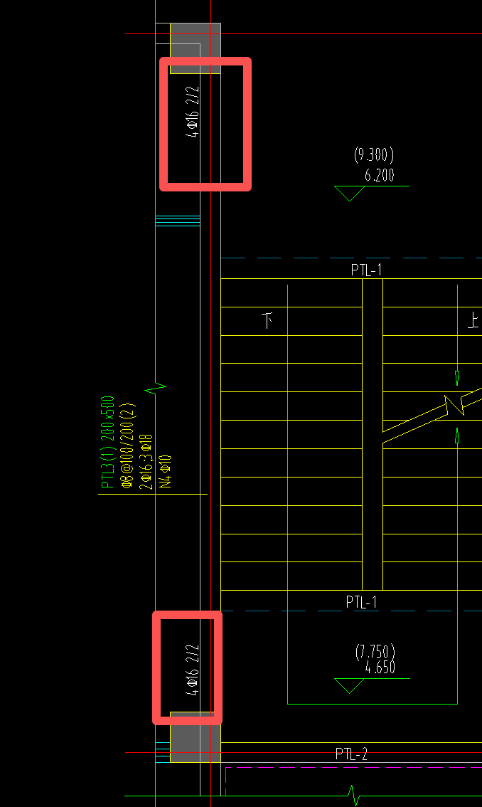 答疑：请问图1两侧的钢筋是设置在图2的拉筋处吗