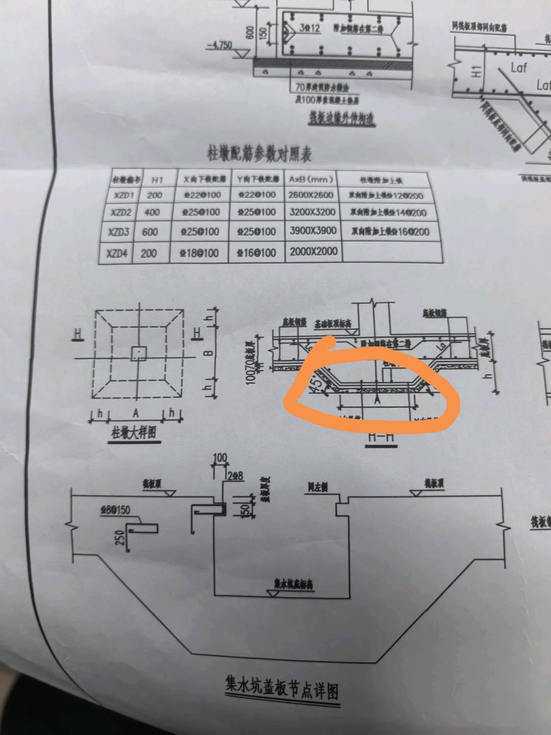 答疑：这下柱墩多深阿是图中那个数值