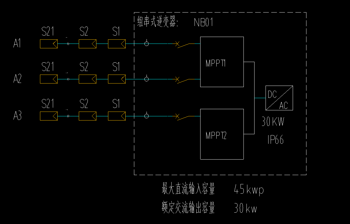 答疑：如图，逆变器的这个A1、A2、A3,这些回路需要算量吗？