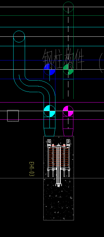 答疑：这个是厂房是工艺循环冷却水图纸，水泵连接的管子上的图标，请问是表示立管还是阀门？