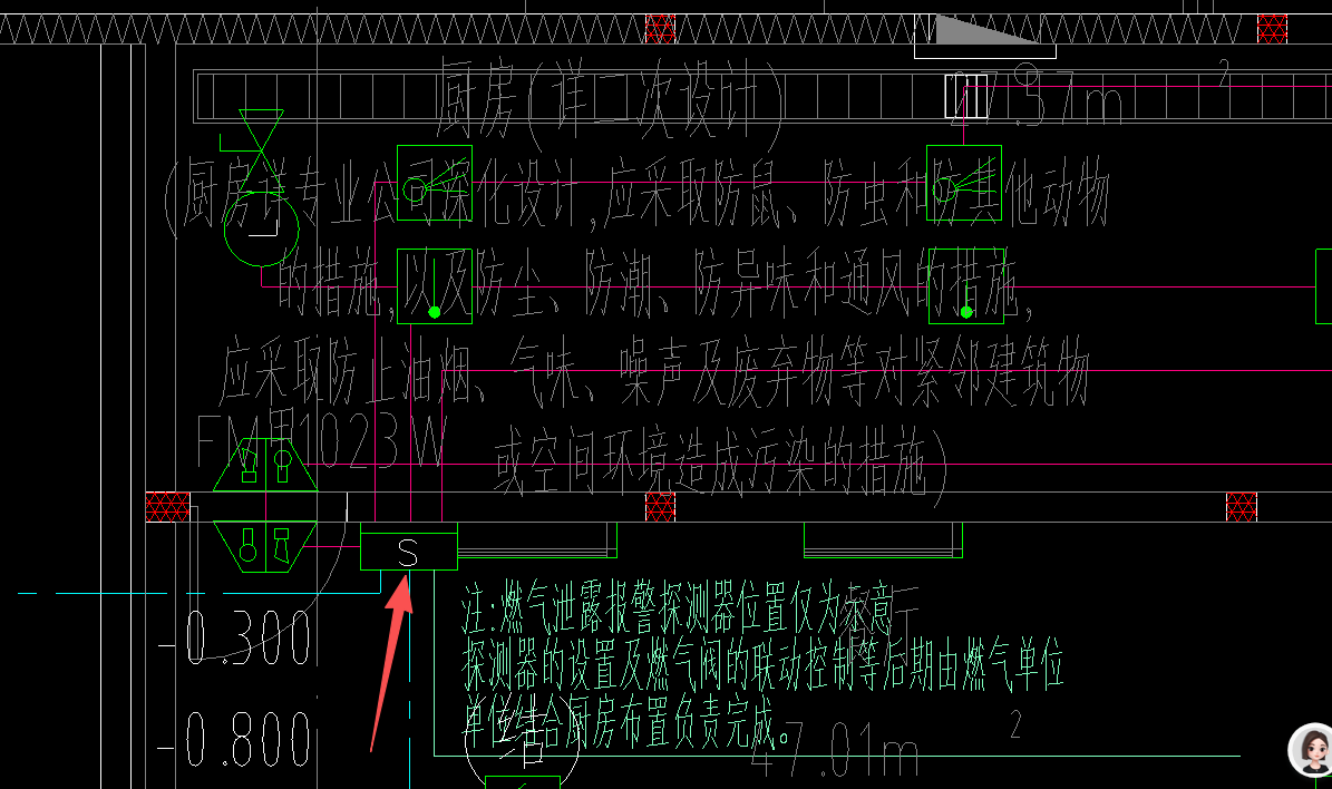 答疑：燃气泄漏报警系统这个图例S是什么