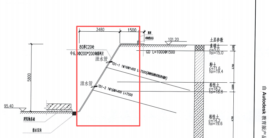答疑：算这个斜面积时，是按下面的长度还是上面的 长度乘以斜高计算