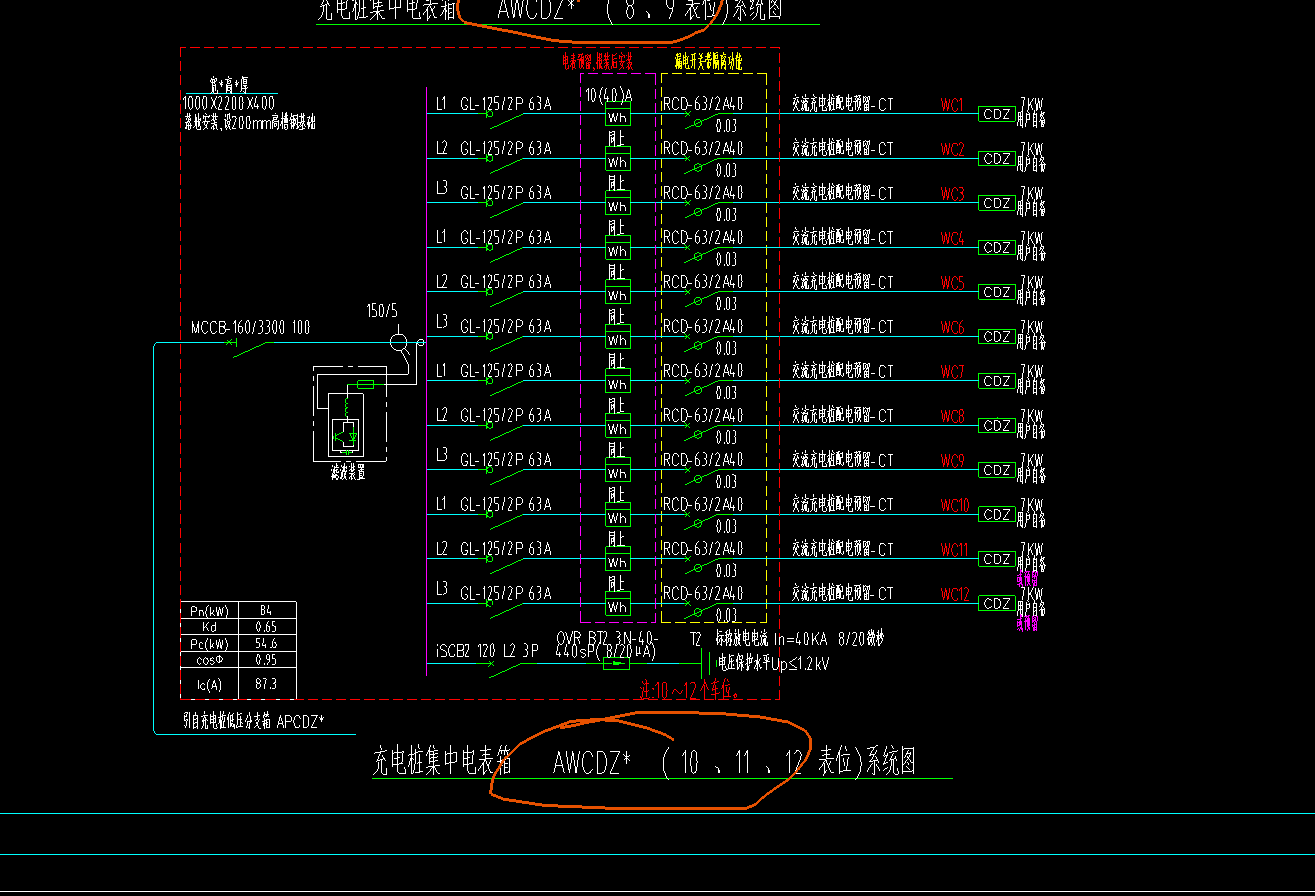 答疑：图中10、11、12表位的意思是？（是有三个配电箱吗