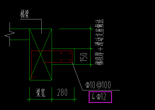 答疑：各位专家，此大样编辑时钢筋信息应该是1C12吗，还是4C12