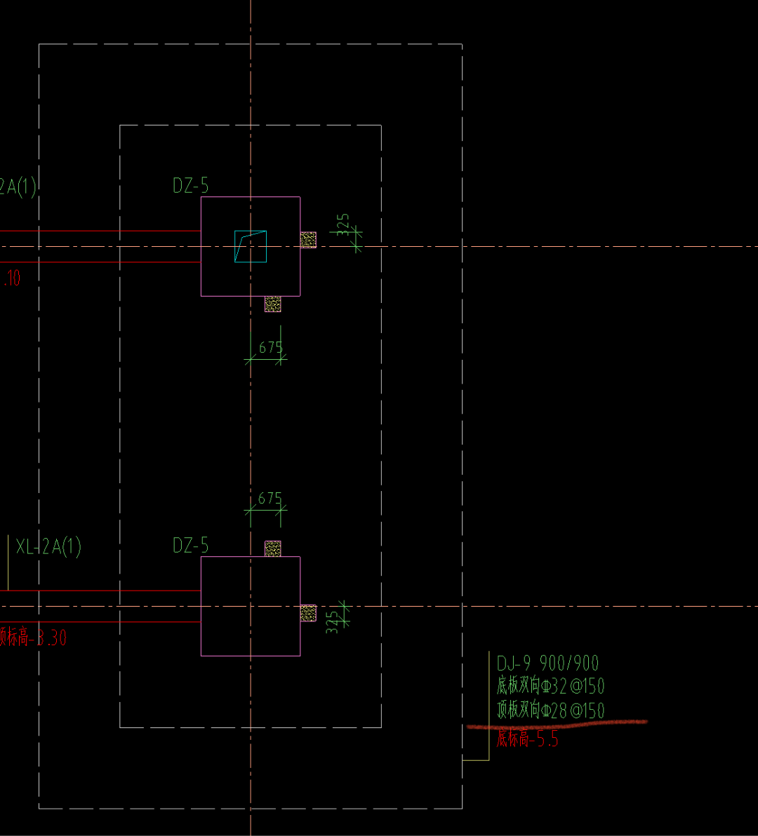 答疑：独立基础顶板双向C28@150输入在受力筋里还是柱间配筋里？