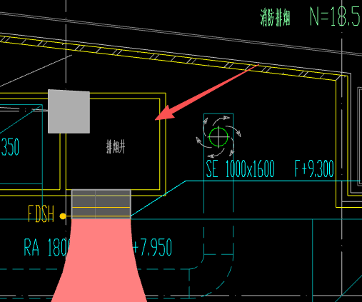答疑：图纸上没标注尺寸是否计算排烟井管道的量