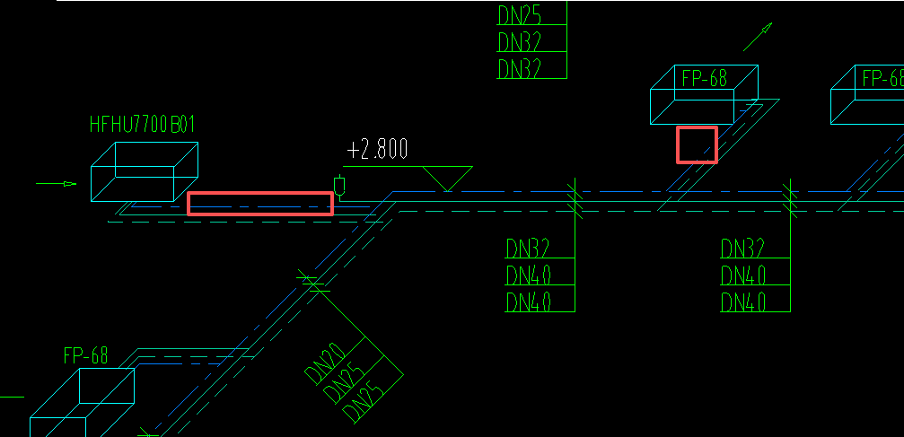 答疑：冷凝管连接风机处规格一个按DN20，一个按DN32吗