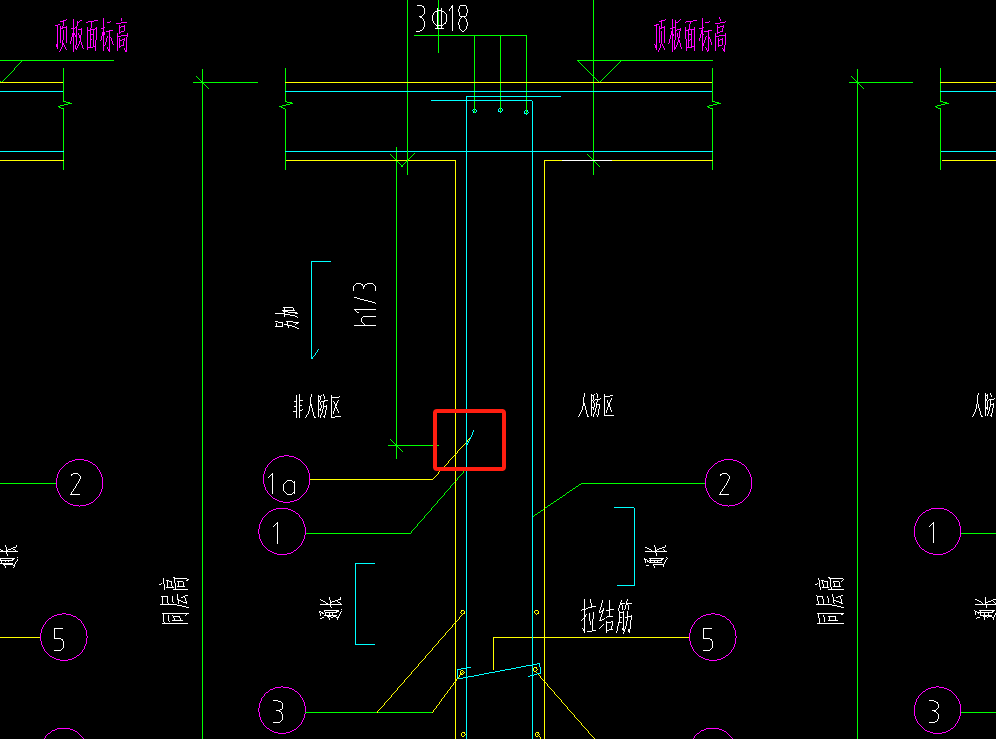 答疑：人防墙体这个小斜杠是代表什么钢筋？
