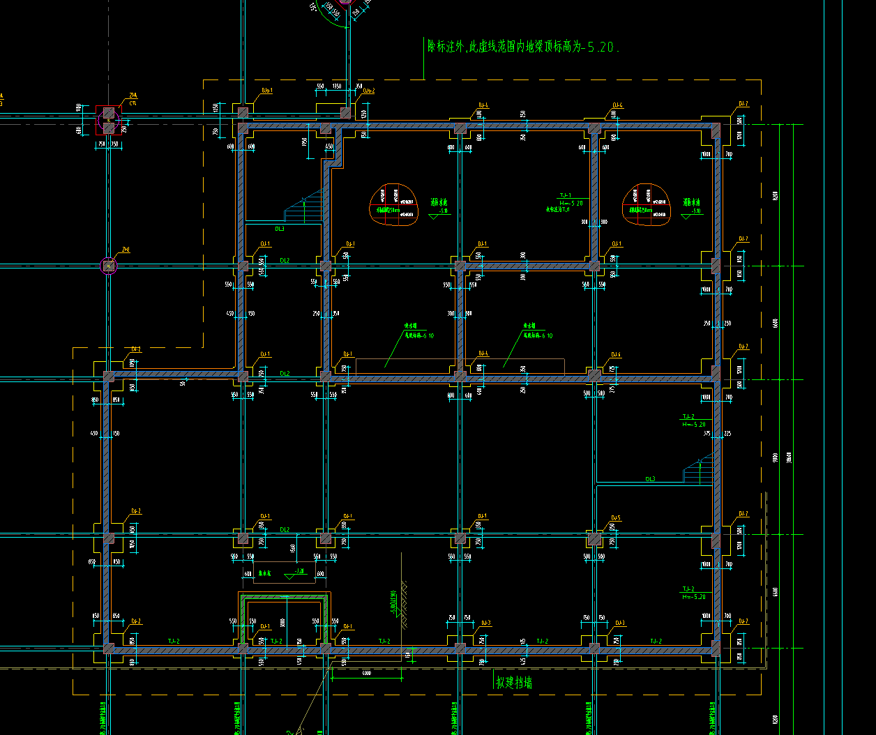 答疑：局部地下室的基础层，基础层高要怎么定。地下室有独基和条基，无地下室的是桩基和承台