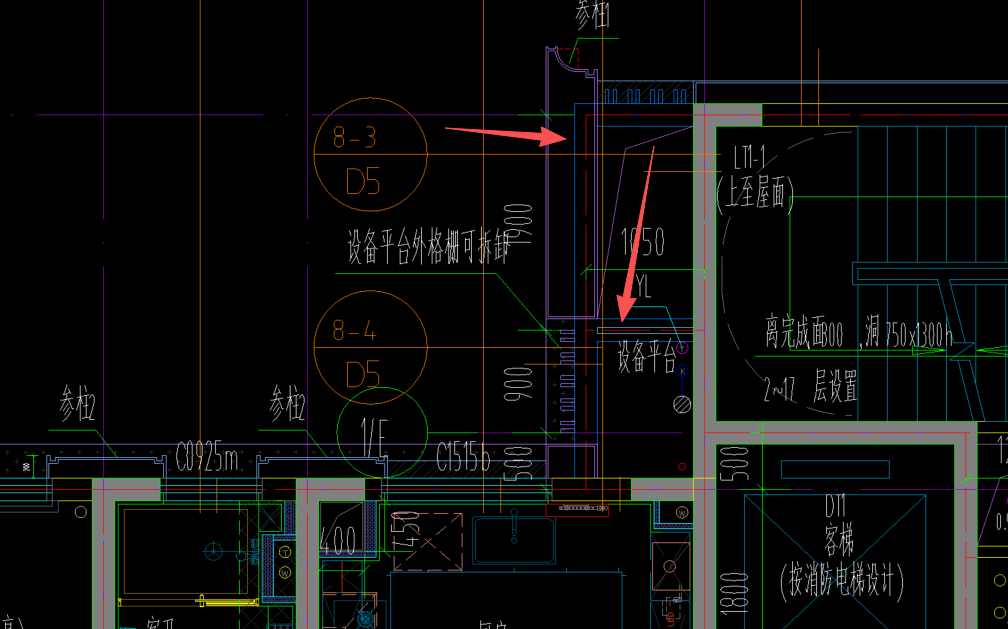答疑：麻烦帮我看一下这个图上的蓝色线条表示什么构建，外面是格栅罩着