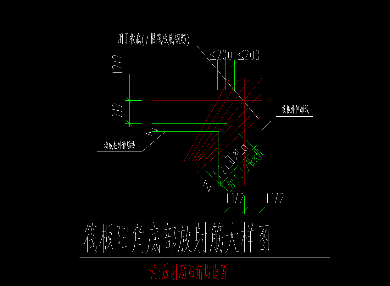 答疑：像这种阳角放射筋怎么算？怎么知道长度？