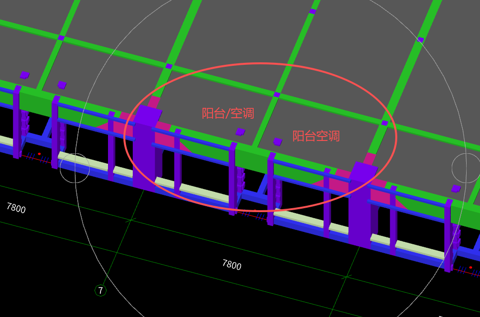答疑：老师，这种结构内的空调板，还用套空调板子目吗？