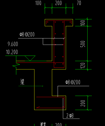 答疑：按照图纸绘图，墙的钢筋却会直接伸下去锚固在挑檐，这个怎么办？？