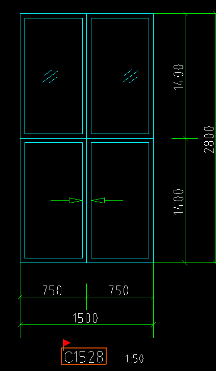 答疑：门窗表中门窗型号描述是推拉窗。图例上面是固定下面是推拉窗。报价应按什么考虑？