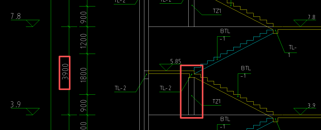 答疑：层高3.9m，梯柱高不足3.6米，梯柱支模高度应该套3.6以内，还是超过3.6？