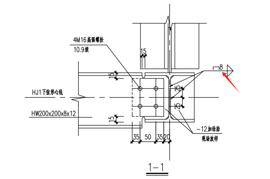 答疑：老师们，钢结构标红色的部分图形是什么意思