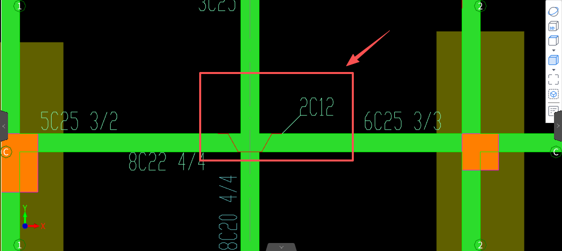 答疑：这个2c12是梁的马凳筋吗，应该怎么画？感谢