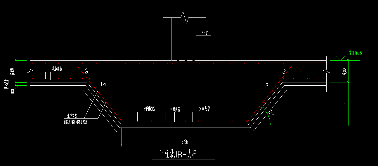 答疑：请问这个大样是要另外布置双向的柱墩附加筋C12@200吗