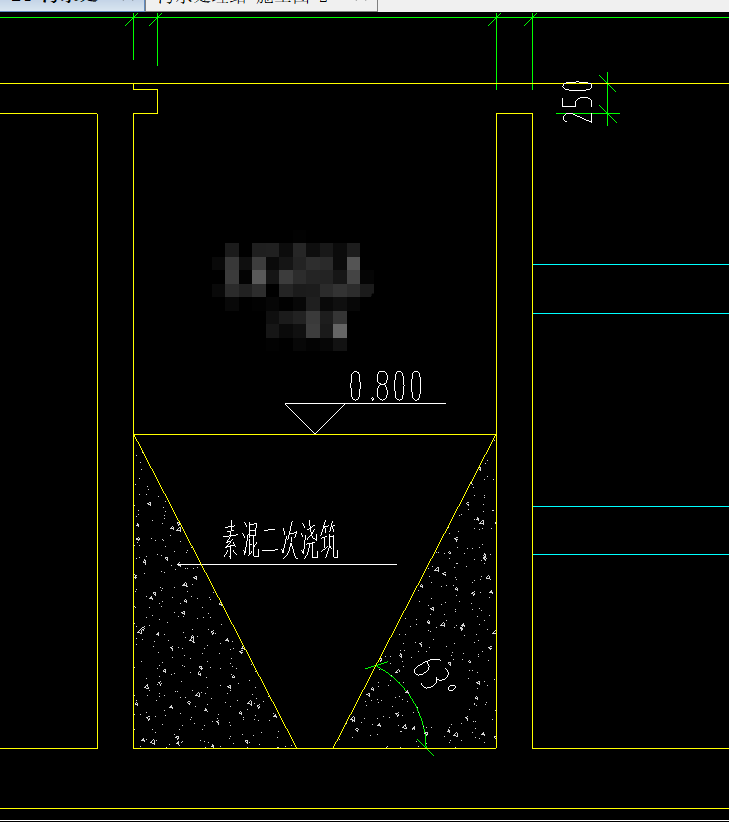 答疑：类似于下图，GTJ中水池二次浇筑的素混凝土怎么画，套什么定额