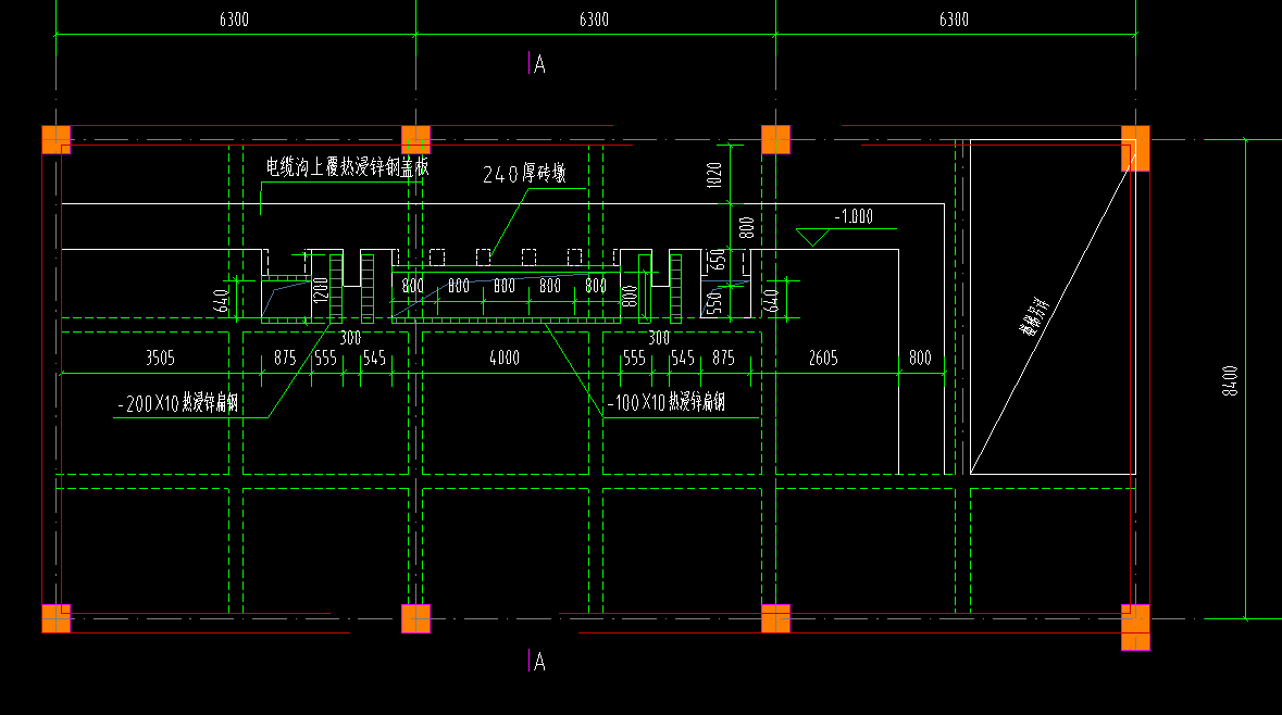 答疑：这个电缆沟里面，那个钢筋砼构件是用剪力墙画吗，在图里电缆沟哪个部位