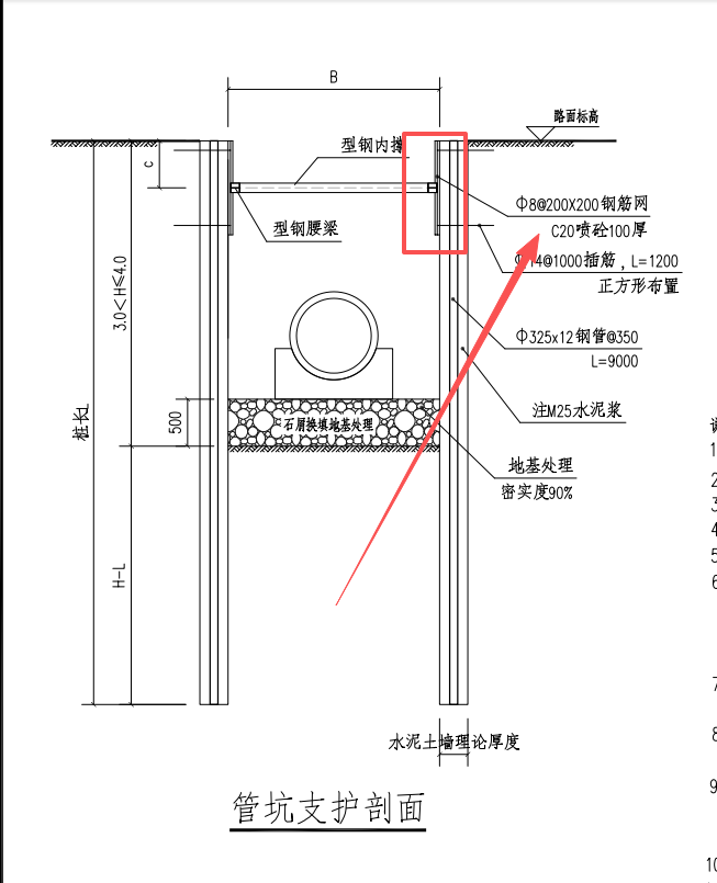 答疑：这个喷砼的宽度是不是要设计提供？