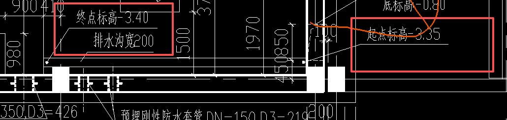 答疑：只告诉了排水沟宽和起点标高、终点标高 怎么绘制