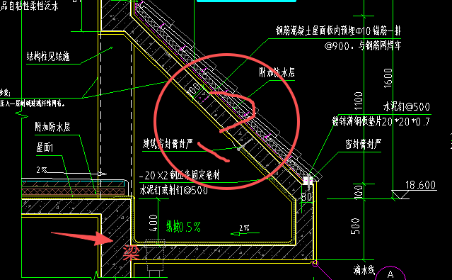 答疑：平屋面四周做斜屋面（底下连接梁），整体高度大于1.2米，如何归类
