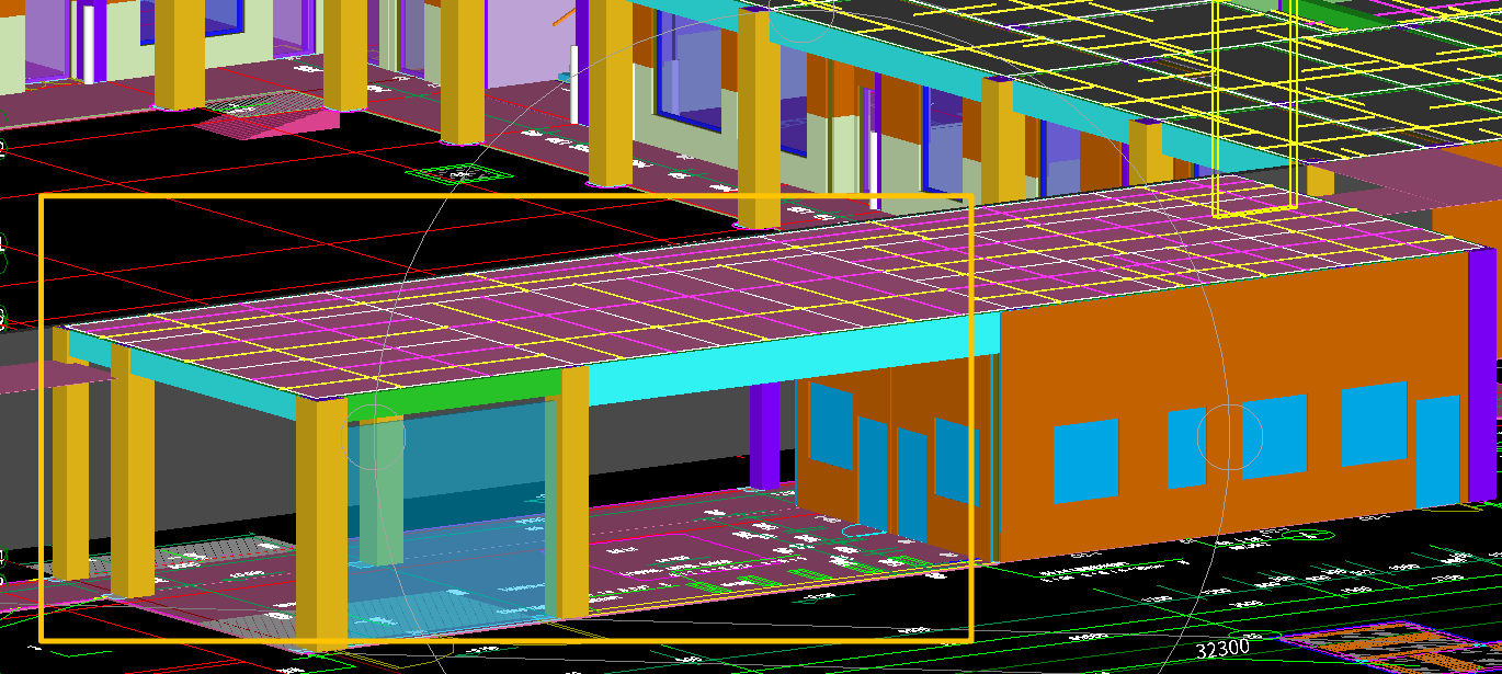 答疑：请问一下 这个保安室框住是部分怎么算建筑面积?