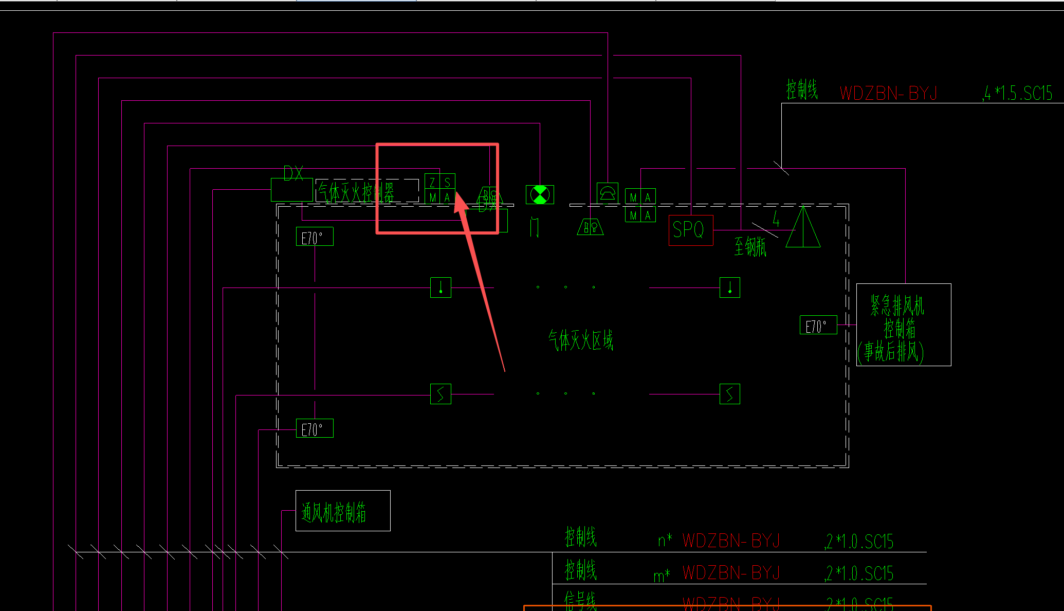 各位老师，麻烦看一下截图内箭头所指的z/s图例是什么东西（气体灭火系统中）？谢谢-答疑解惑-广联达服务新干线
